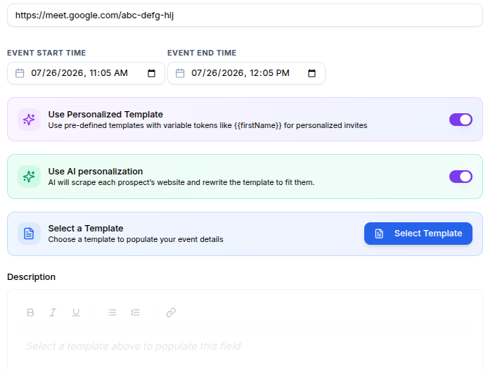 Step four personalization switches